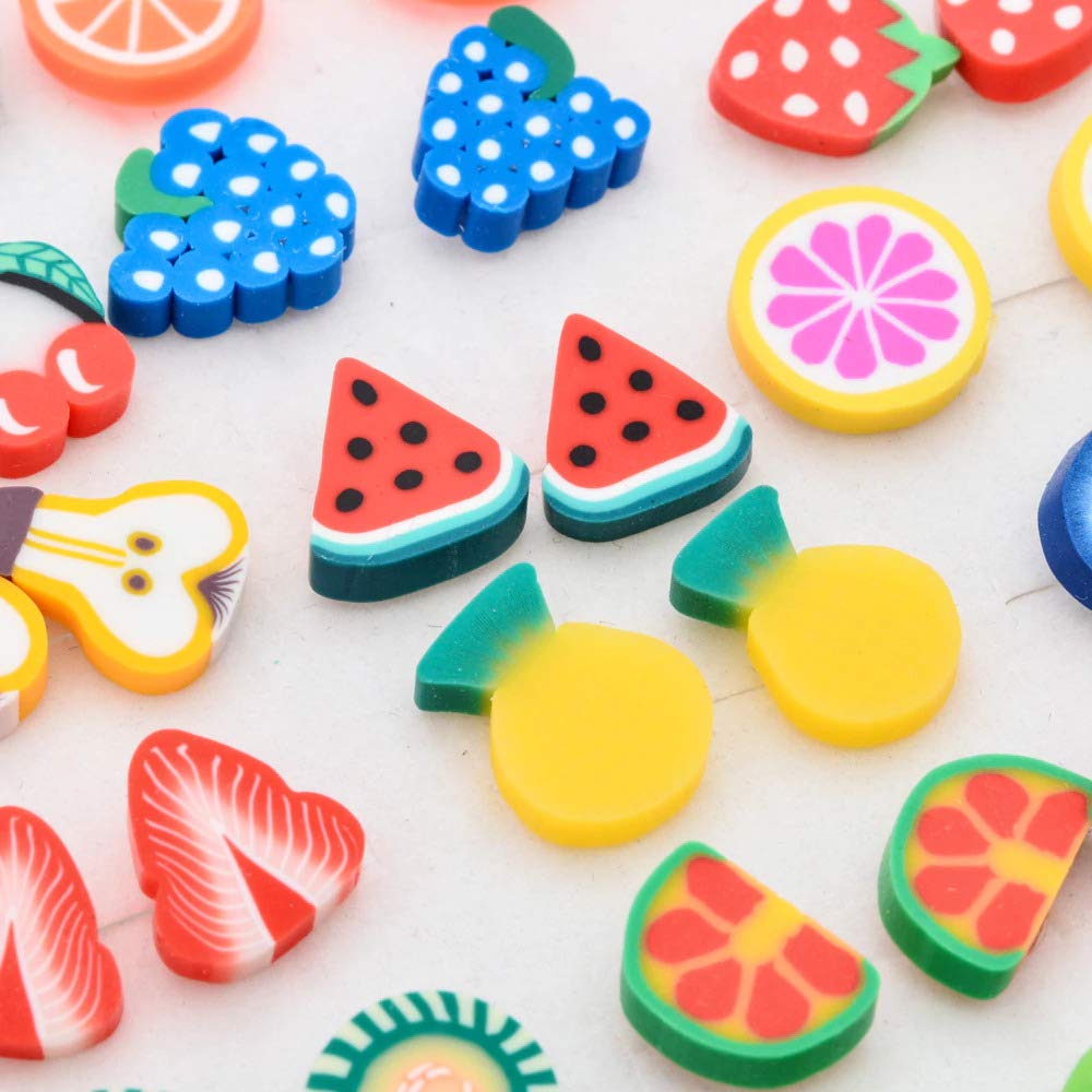 BHADANI SALES/Polymer Clay Fruits Earrings Studs Women Girl Cute Ear Nail Gift (36 Pairs) (Assorted Colour and Design) (B08K9DWCL4) Amazon Price History, Amazon Price Tracker