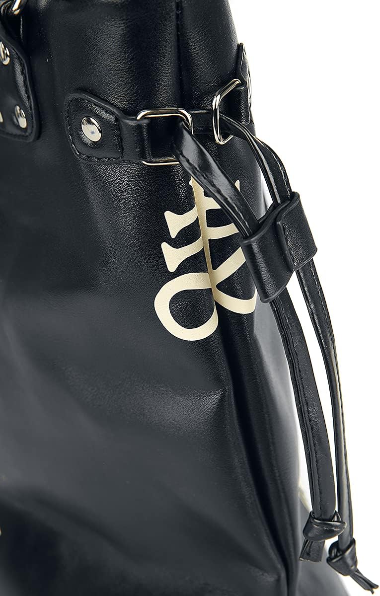 Banned Alternative Esoteric Cat Bag Frauen Handtasche schwarz/weiß