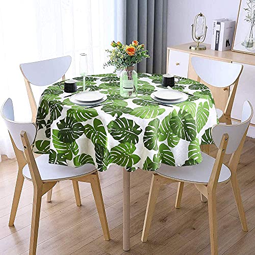 Nappes peintes à la main anti-terne feuilles de bananier pour table à manger