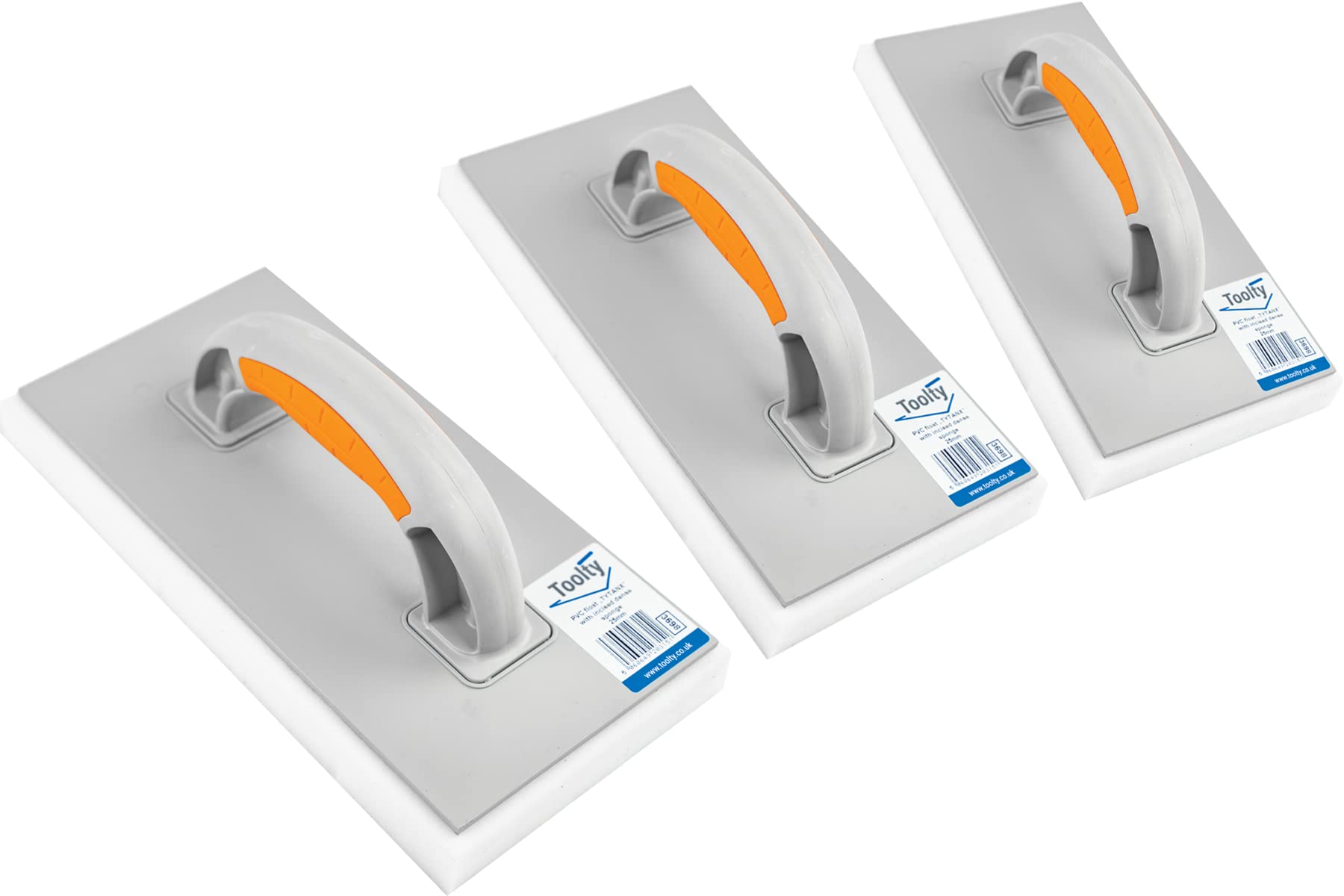 Toolty PVC Sponge Float - Set 3 PCS 280 x 140mm - Dense Sponge - for Brick, Concrete, Stucco, Tile and Wallpaper - DIY - TLTY-S044