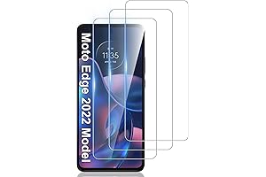 LYWHL 3-Pack Motorola Edge 2022 Screen Protector: Ultra-Clear, Scratch-Resistant Glass