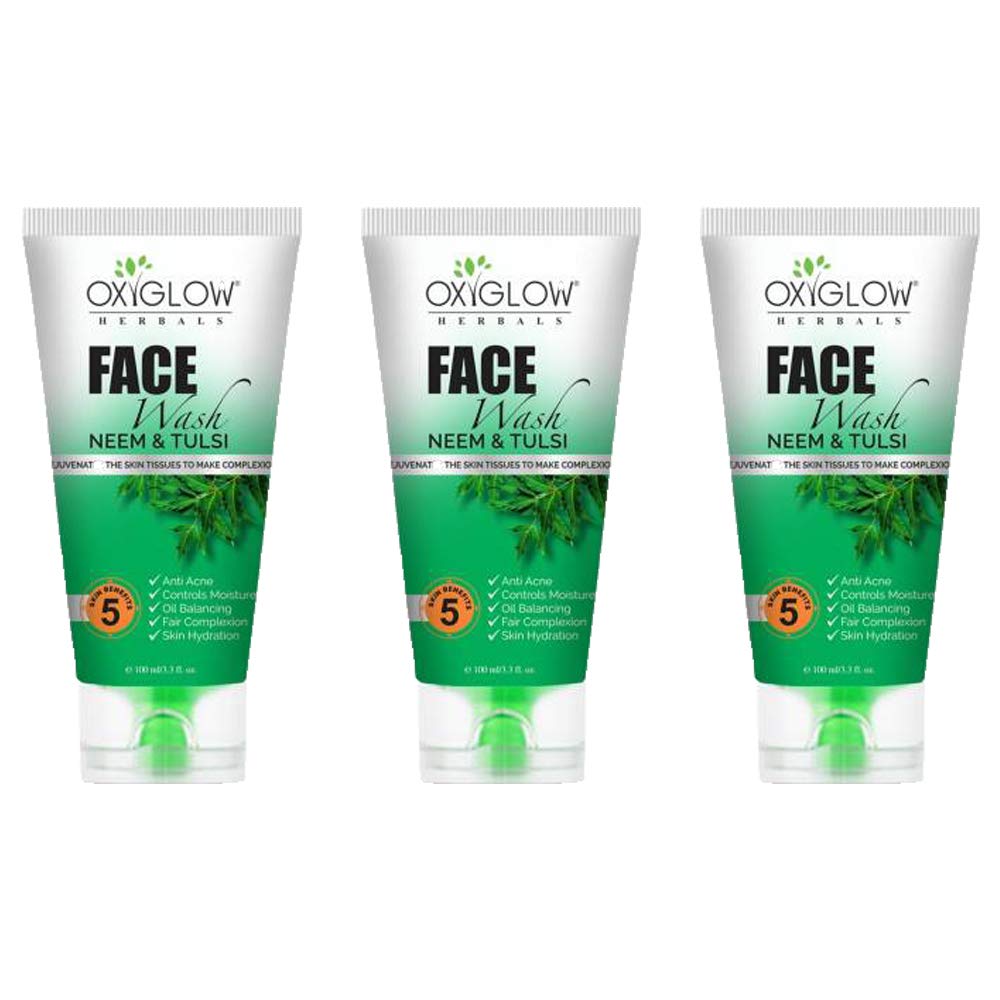 Oxyglow Neem and Tulsi Face Wash (300 ml)
