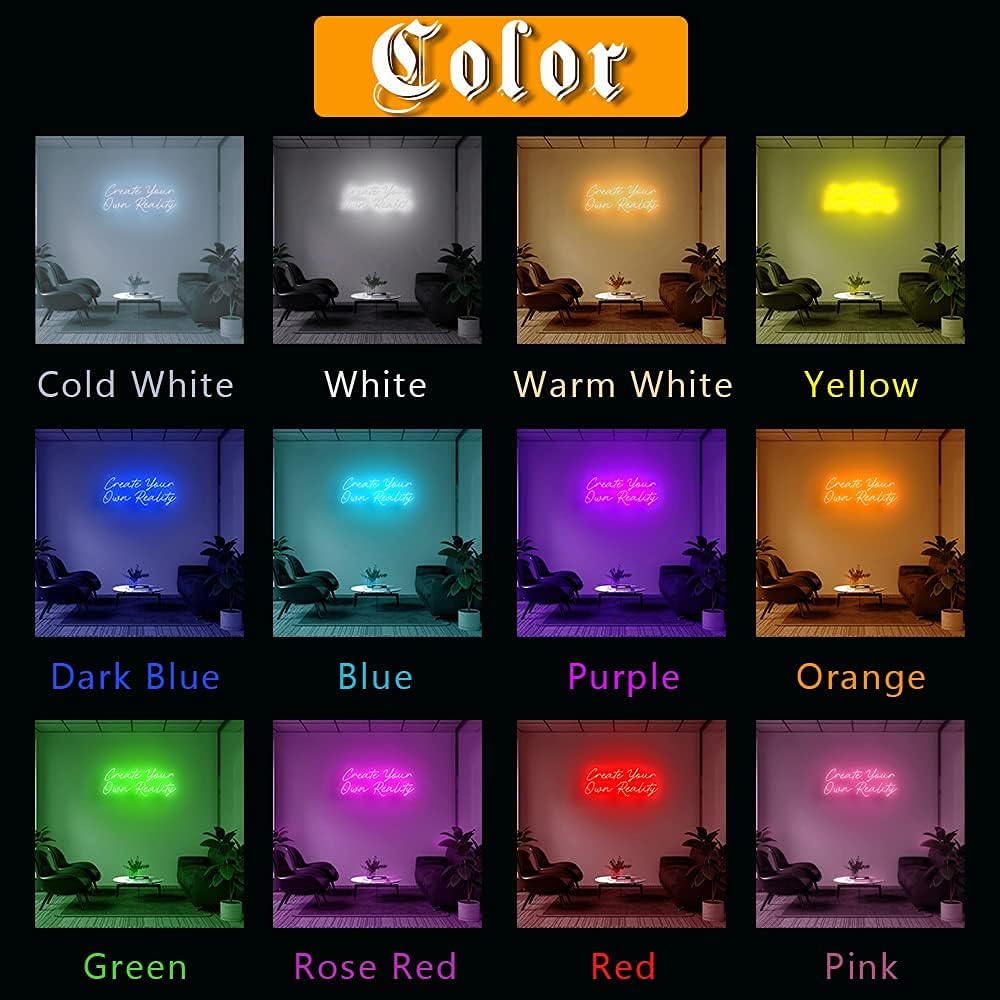 Custom LED Neon Light Signs with Personalized Design for Wall Decoration Gifts for Kids Bedroom Use, Decoration for Wedding (Customization: Text Lines,Sizes,Colors,Fonts, etc.) (2 Line Text, 10")