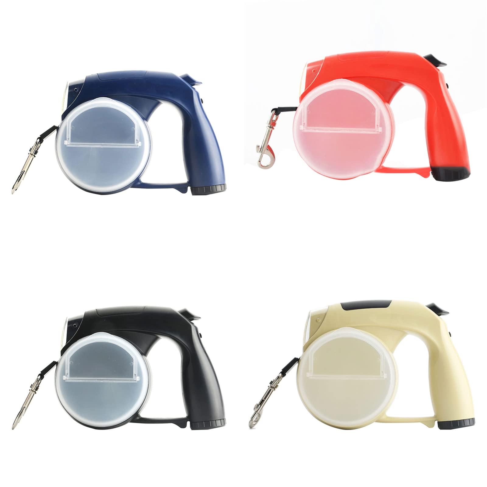 Laisse rétractable pour Chien de 13 Pieds avec lumière, de Sacs, gobelets de Nourriture et d ' Eau pour Chiens de Race, Prise Souple, Longue et rétractable avec de à et Lampe