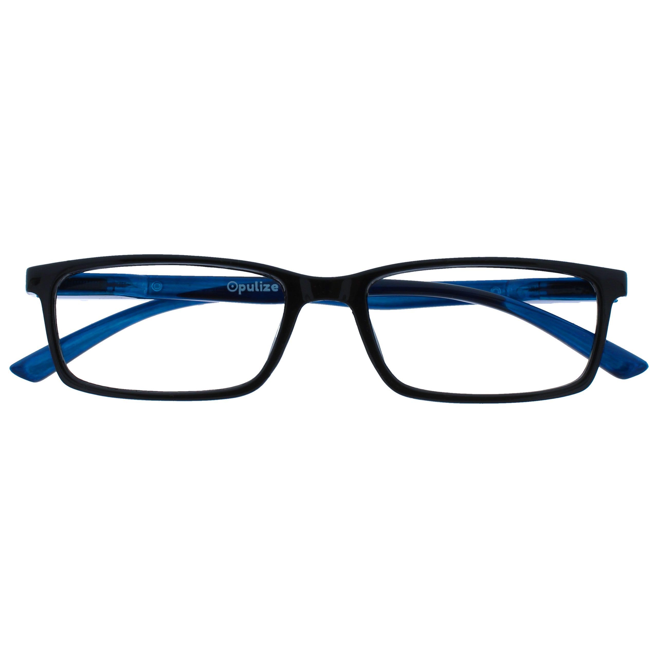 OPULIZE See Gafas Lectura Filtro Luz Azul x3 Estrecha Bisagras de Resorte Mejoran Sueño Reducen Dolor de Cabeza Ordenador Videojuegos Antirreflejante Azul Morado Turquesa Hombre Mujer BBB9-35Q +2.00 — view 17