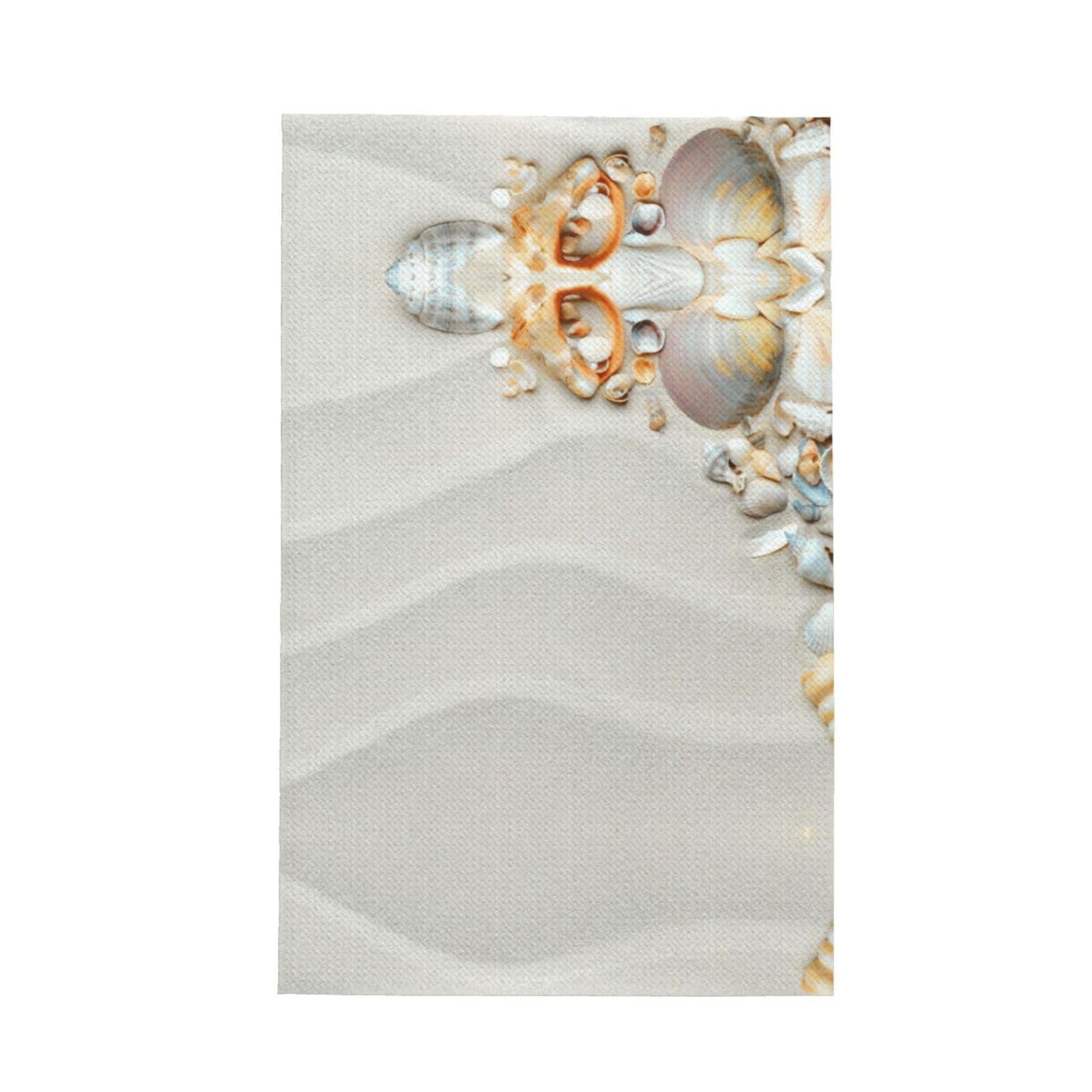 Xxahnbm Black Colorful Conches And Seashells Print Waffle Kitchen Towel,Absorbent Hand Towel