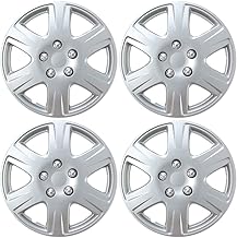 BDK HK993 Silver 15" Hubcaps Wheel Covers for Toyota Corolla (15 inch) – Four (4) Pieces Corrosion-Free & Sturdy – Full Heat & Impact Resistant Grade – OEM Replacement, 4 Pack
