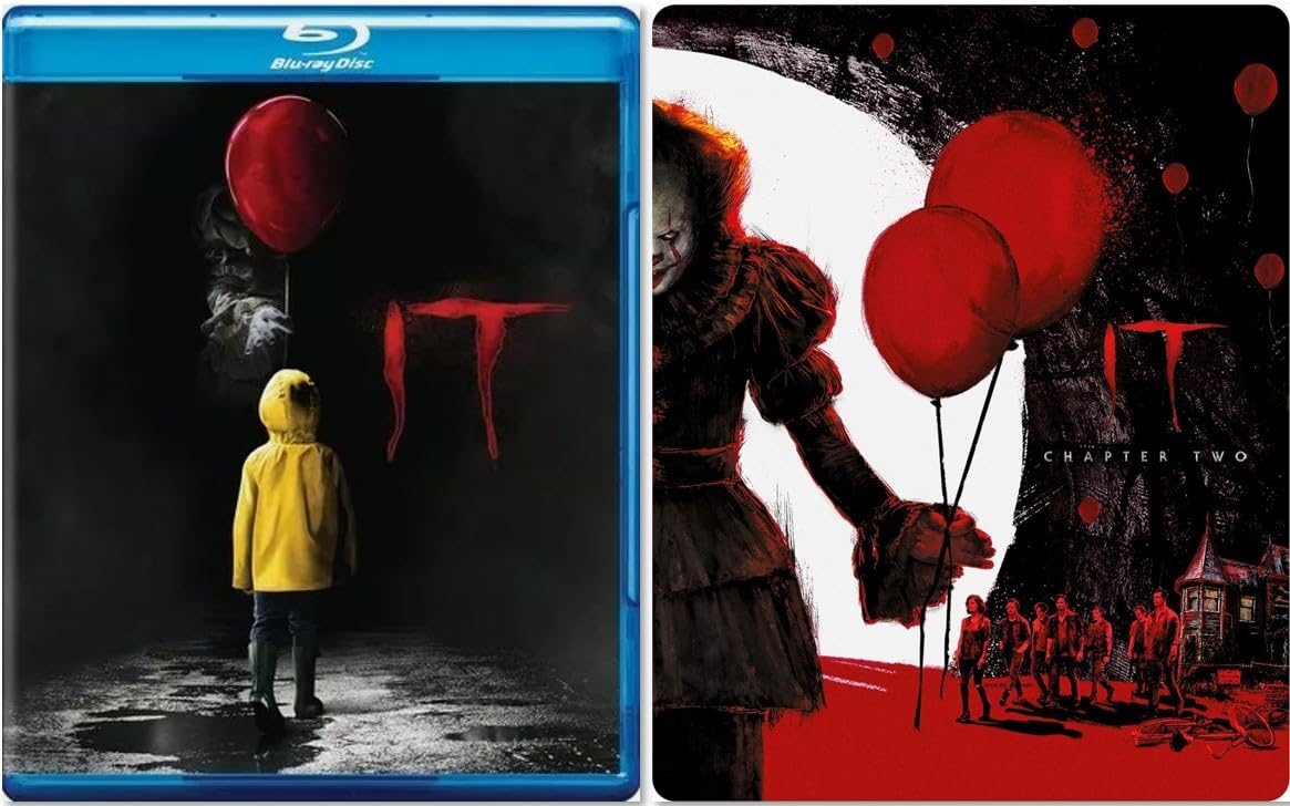 It 2-Film Collection [Blu-ray] It (2017, Blu-ray) It: Chapter Two Limited  Edition Steelbook (2019, Blu-ray DVD) Stephen King 2-Movie Pennywise