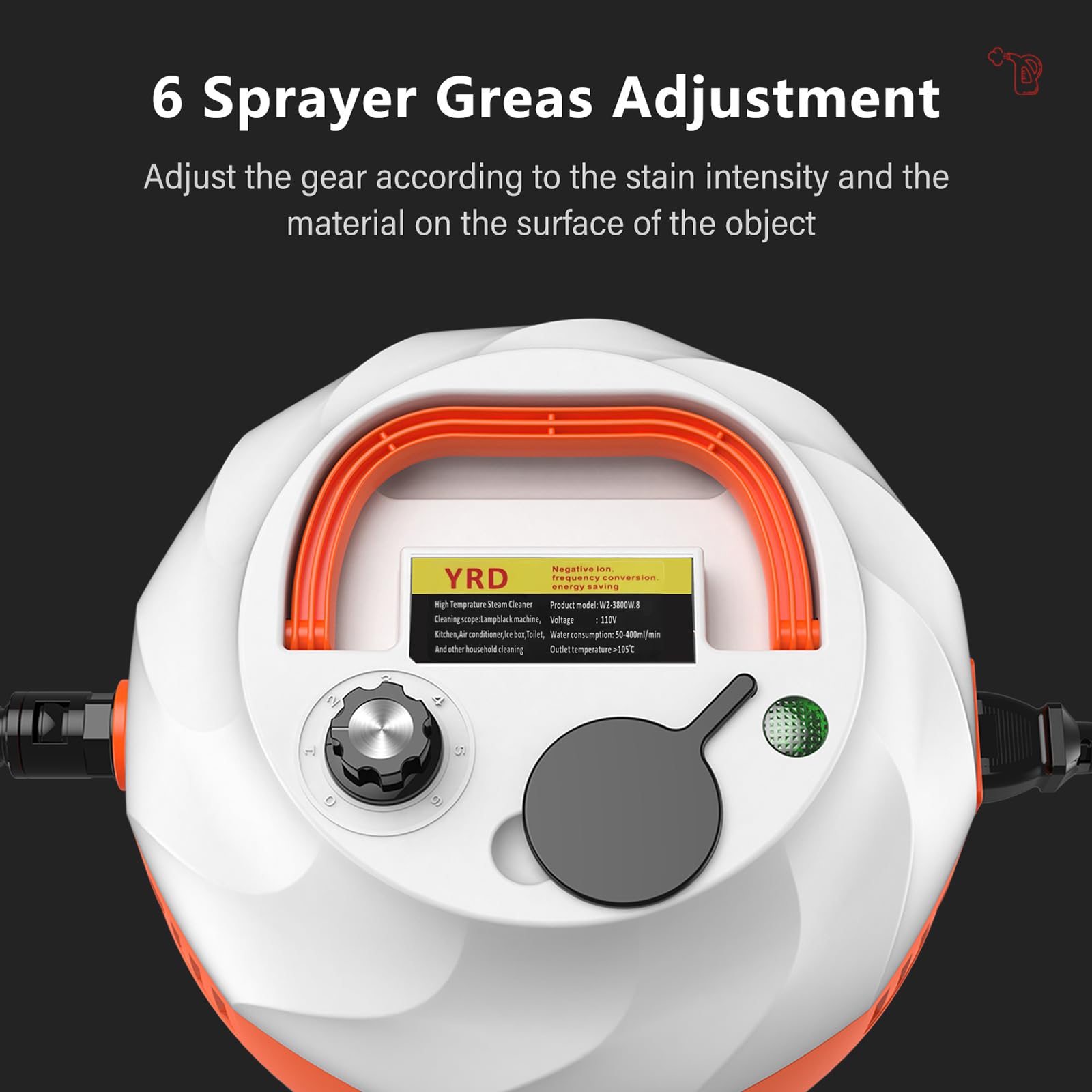 Amazon | ポータブル高温スチーム洗浄機 2500W ハンドヘルド高圧