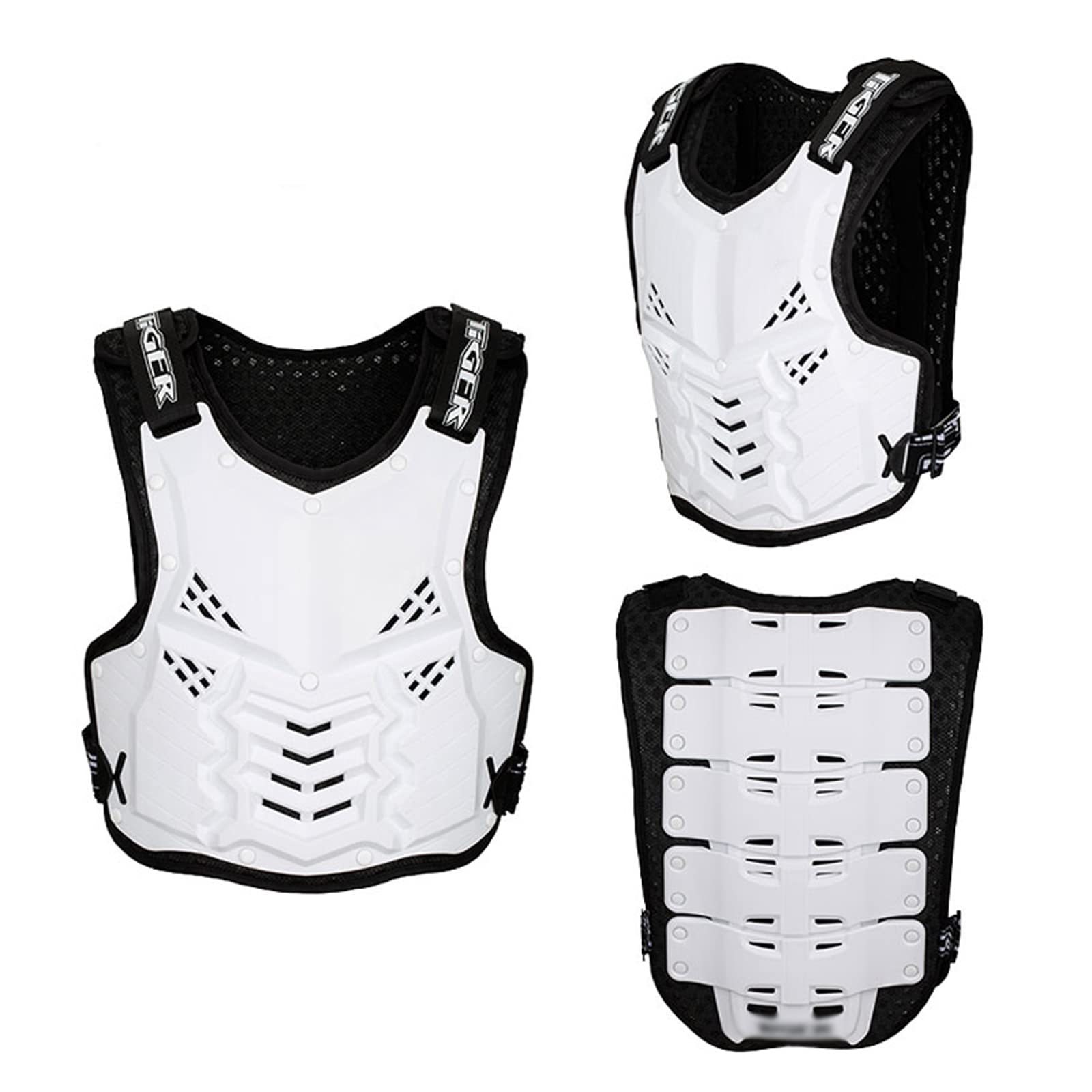 Motorfiets Armor Vest Racing Protection Jacket Volwassen Volledige Body Motocross Sport Borstbeschermer Jas Voor Fietsen Motorfietsen Skateboarding Skiën,zwart,One Size