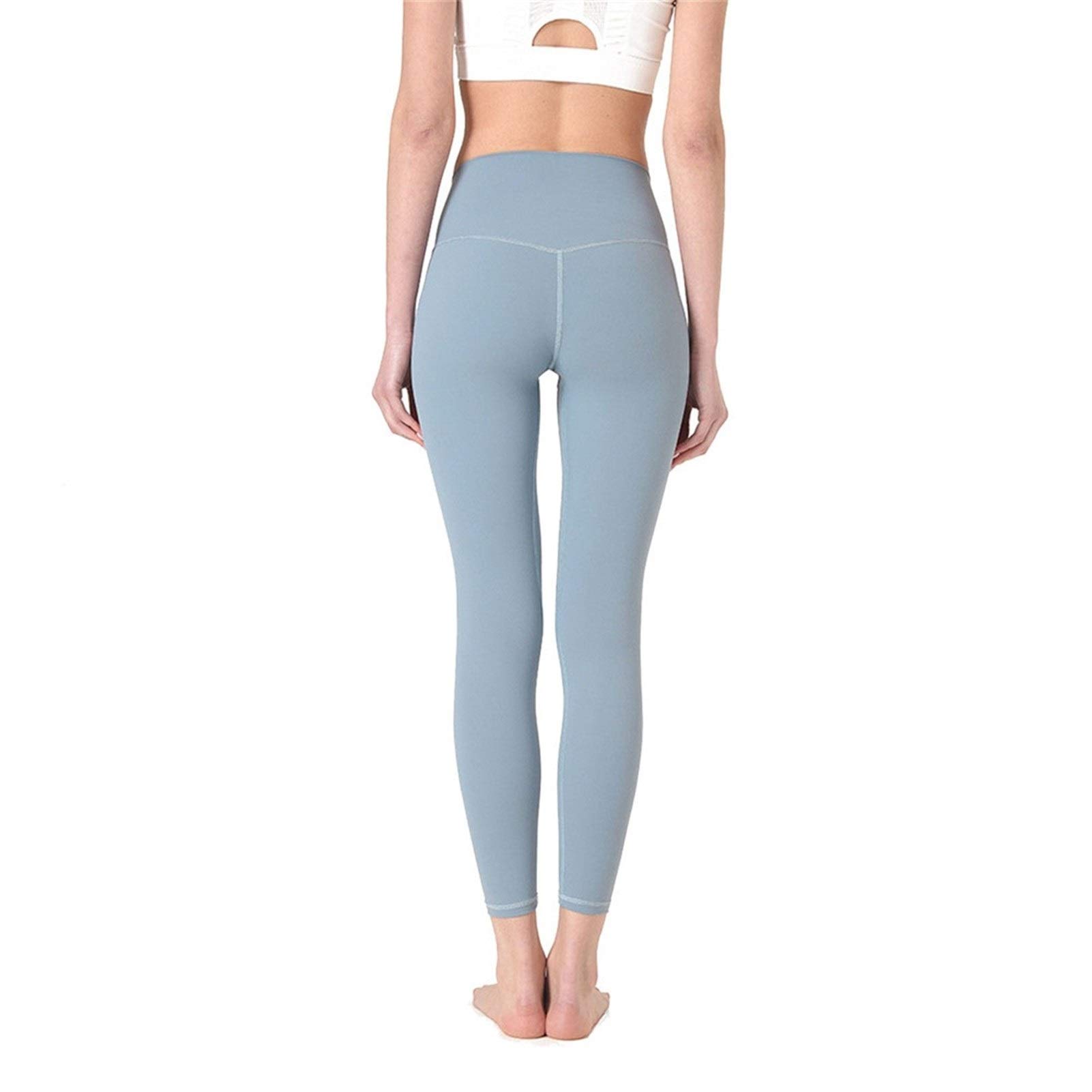 fitness legginsy damskie, Damskie Nagie uczucie Wysokiej talii Legginsy Legginsy Butt Lift Power Flex Slim Jogi Spodnie Aktywne Rajstopy Tummy Control Non See przez rozciągliwe sportowe legginsy do jo