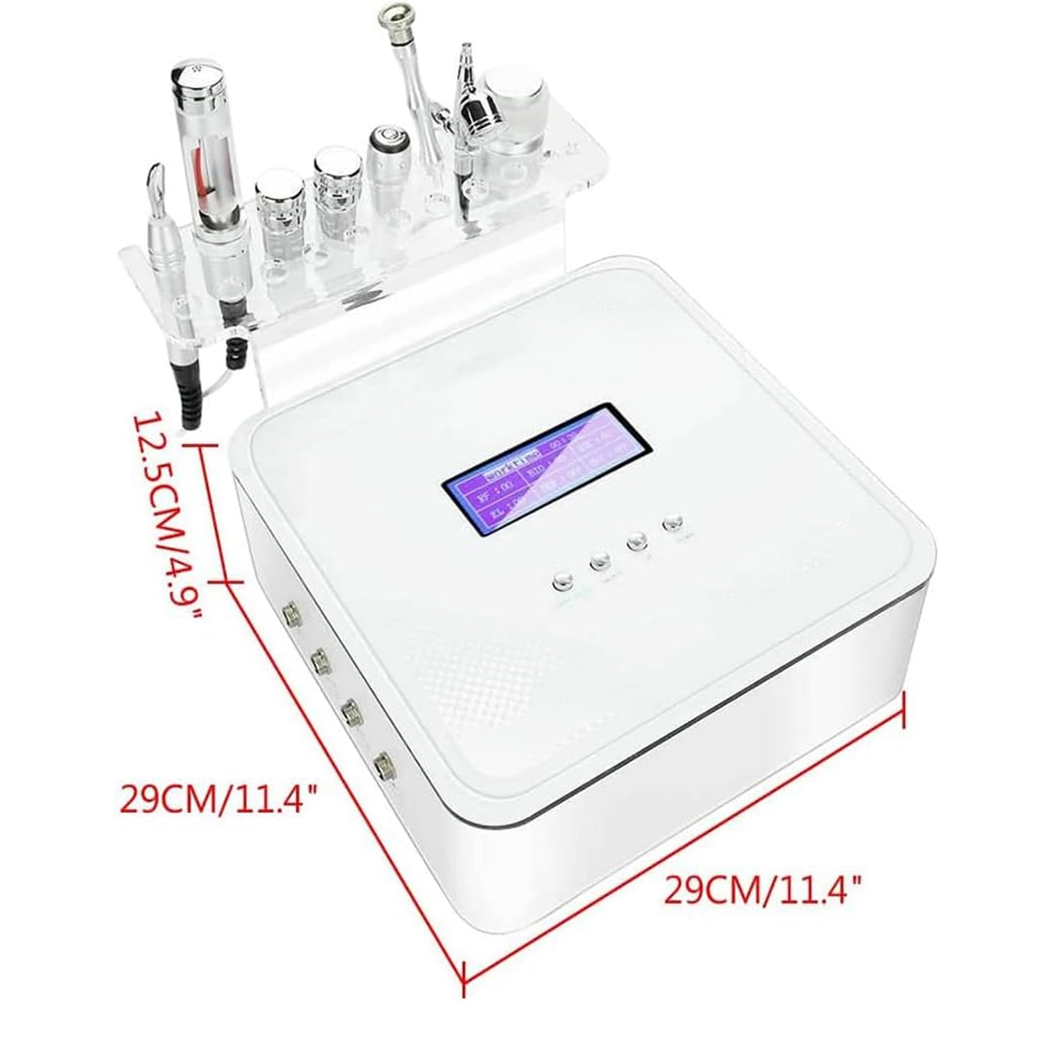 Machine de microdermabrasion diamant 65 W, appareil de beauté par radiofréquence, fréquence d'alimentation 3 MHz, fréquence RF 5 MHz, pompe à vide 100 PA, pour exfoliant, régénérateur de peau
