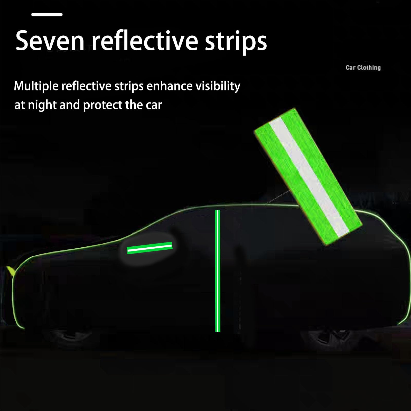 SUV Car Cover Waterproof All Weather for Automobiles Outdoor Full Cover Rain Sun UV Protection Cotton Fit Cadillac — view 7