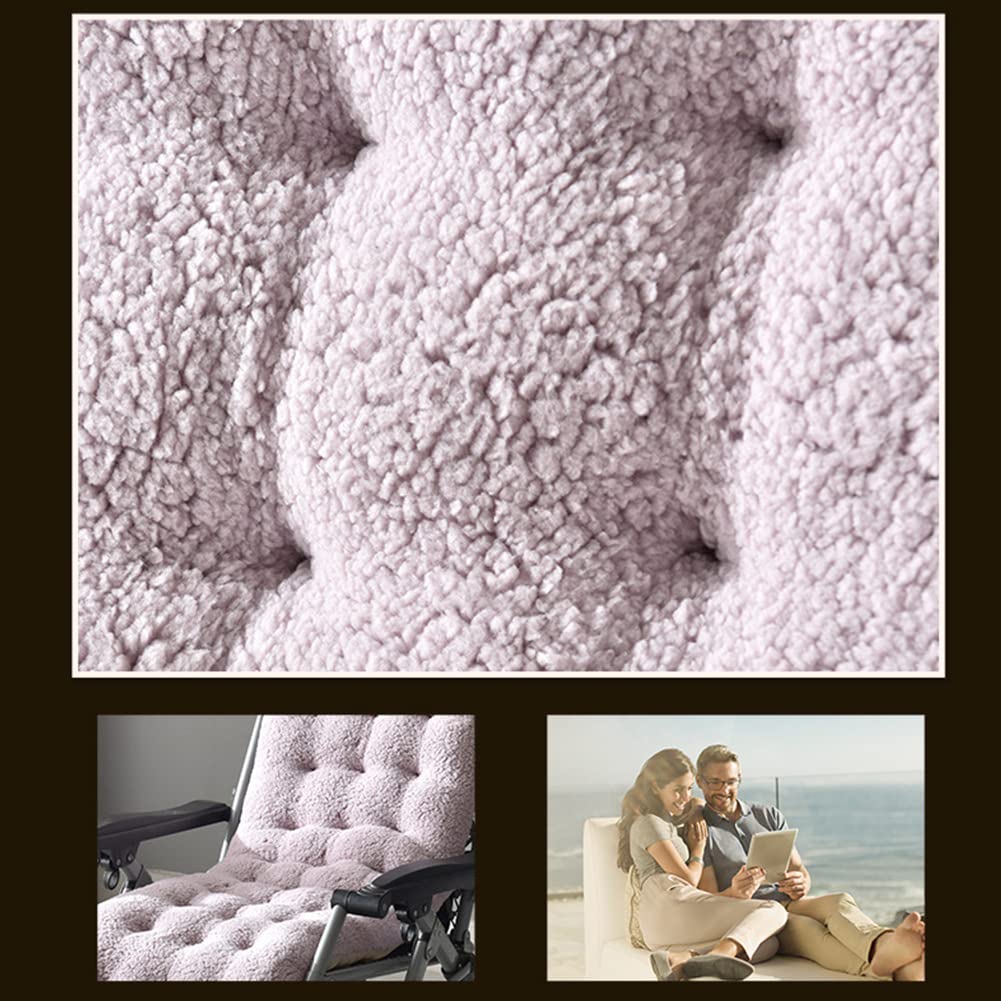 Cómodo cojín para tumbona, colchón suave para uso en exteriores e interiores, 130 x 50 cm, ideal para mecedoras y relajación