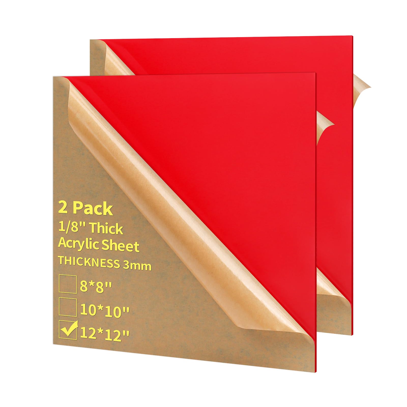 Purple Acrylic Sheets - 2 Pack for DIY Crafts -19