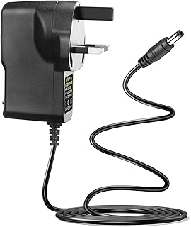 12V 1A Power Adapter Supply, AC 100-240V to DC 12V 1000mA 12W Universal Driver Transformer 5.5mm x 2.1mm UK Plug for LED Strip Lights/Router/CCTV Camera Compatible with 12V 500mA 0.5A