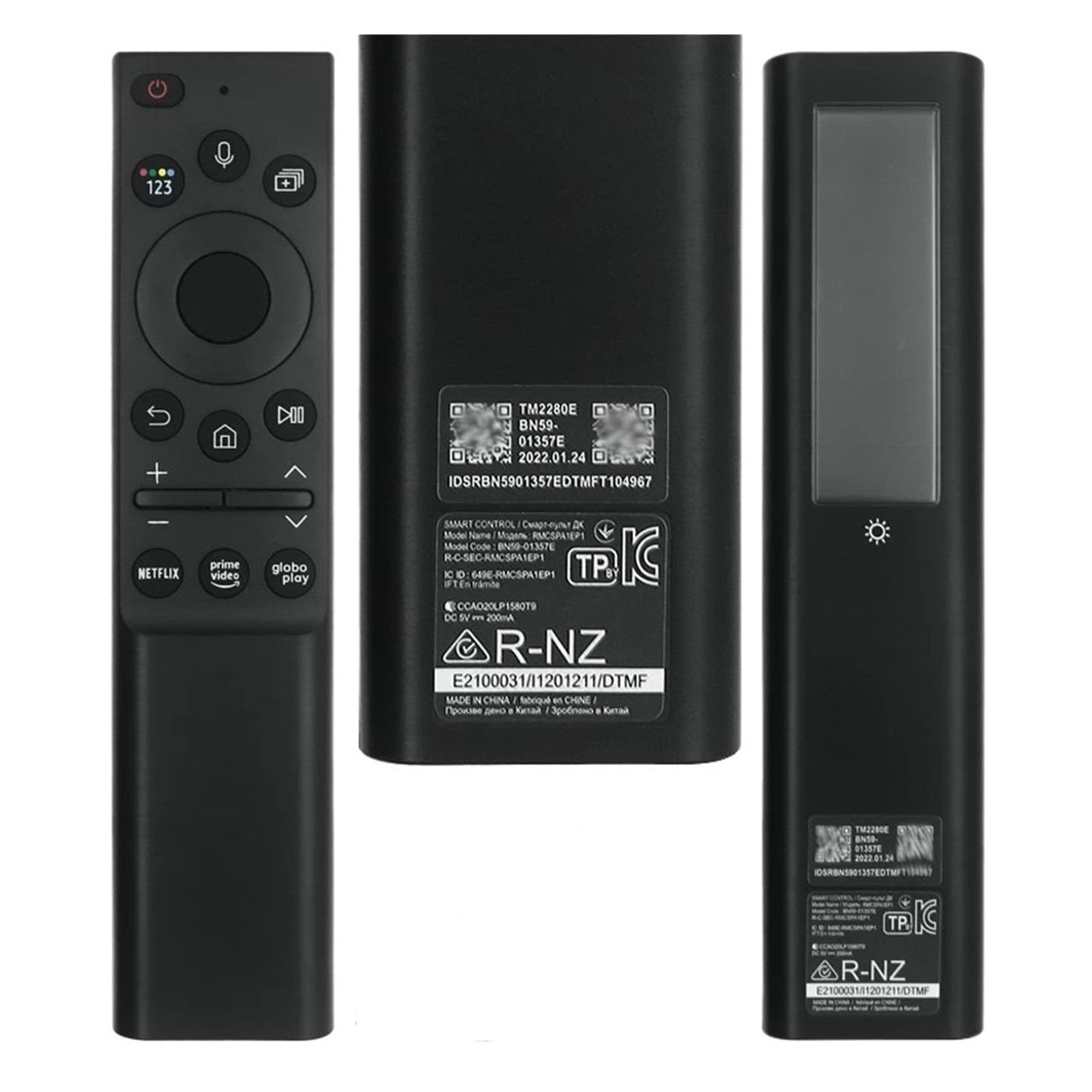 1 Unidad TM2280E TM2360E BN59-01391A 01357C/E/J 01385B/D 01432E/J Control Remoto Solar for televisores 2021 2023 4/8K Neo QLED HDR(BN59-01357E)