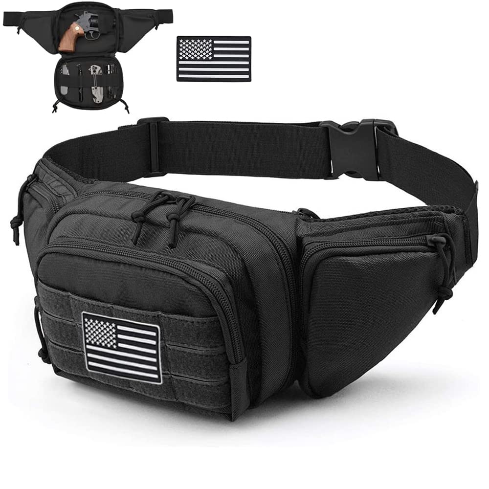 Vdones Tactical Fanny Pack Gun Holster Concealed Carry Pistol Military Tactical Waist Bag