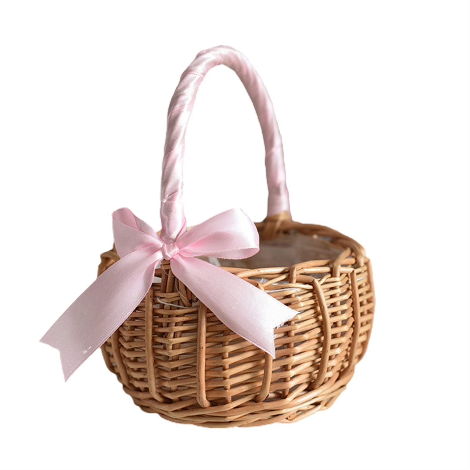 Panier de Pique-Nique, Petit Panier de Pique-Nique en Osier tressé, Panier de Rangement décoratif for Pique-Nique à la Maison