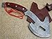 Custom Damast Bowie Messer Axt Jagdmesser Mit Lederscheide