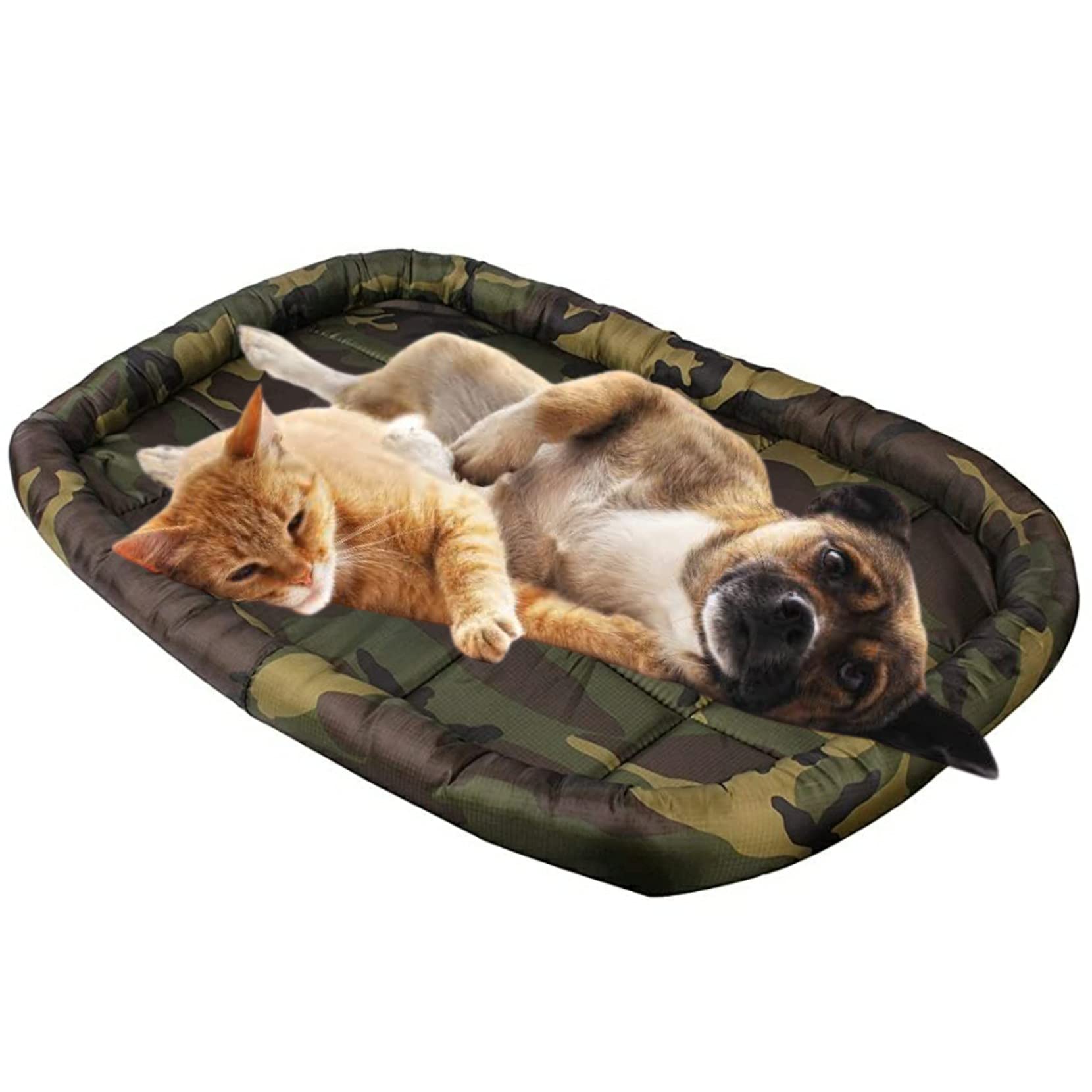 Petlicious & More (Size - Medium, 28" X 20" in) Beds for Dogs and Cats Soft & Light Weight Camouflage Green Military Design Mattress (Pack of One, Medium) (B092ZKF6QR) Amazon Price History, Amazon Price Tracker