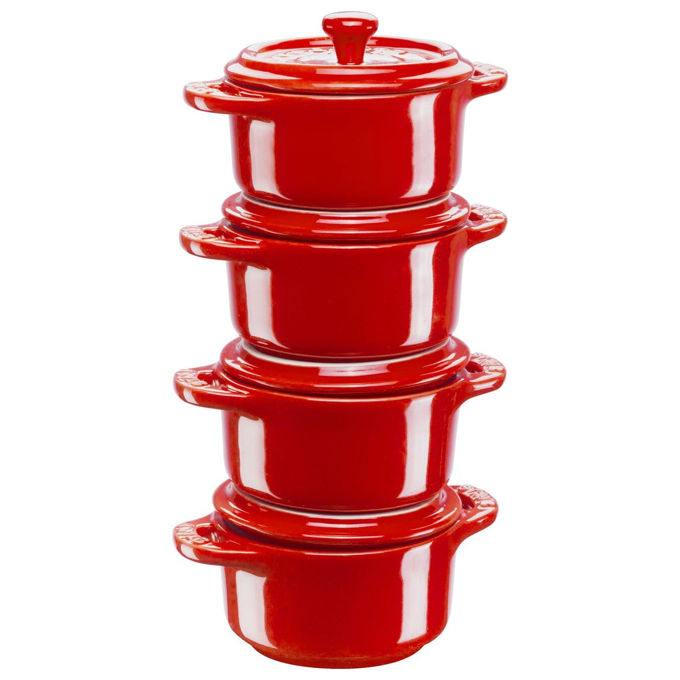 STAUB ZWILLING JUEGO DE 4 MINI COCOTTE DE CERÁMICA 40508-​158-​0