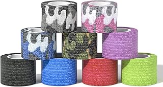 Grip Tape Tattoer 24PCS Cohensive Bandage Wrap 2â€ x 5 Yards Breathable Adhensive Grip Tape Wrap Elastic Bandage Tape for Grip Cover,Sports Tape