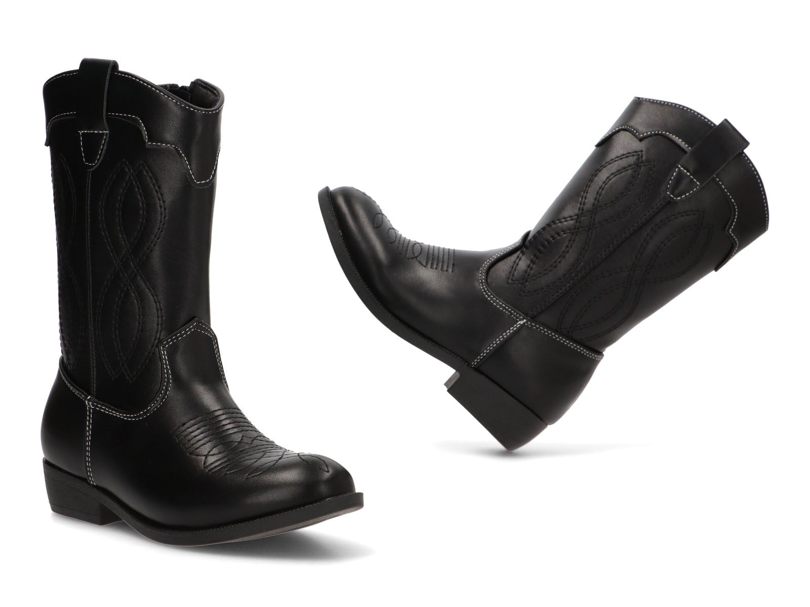 Etika Botas Camperas para Niña, Bota de Estilo Cowboy con Cierre de Cremallera, Tacón Bajo y Cómodo, Modelo 110556