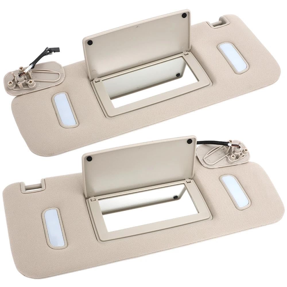 Visiera Parasole Visiera Parasole Lato Conducente E Passeggero per Chevy, per Tahoe, per Suburban 2007-2014, Specchietto per Il Trucco, Protezione Solare(Left-Right)
