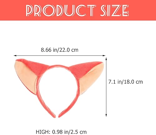 Miniatura 6 de Diadema de orejas de zorro de Navidad, 5 unidades, linda moda, de felpa, con orejas de animales, cosplay, tocado para festival, cumpleaños, fiesta