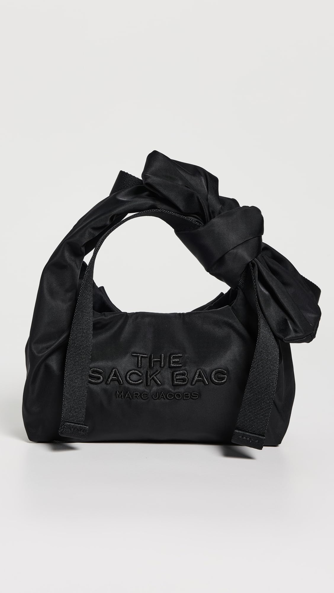 Marc Jacobs Women's The Bow Nylon Mini Sack Bag, Black, One Size