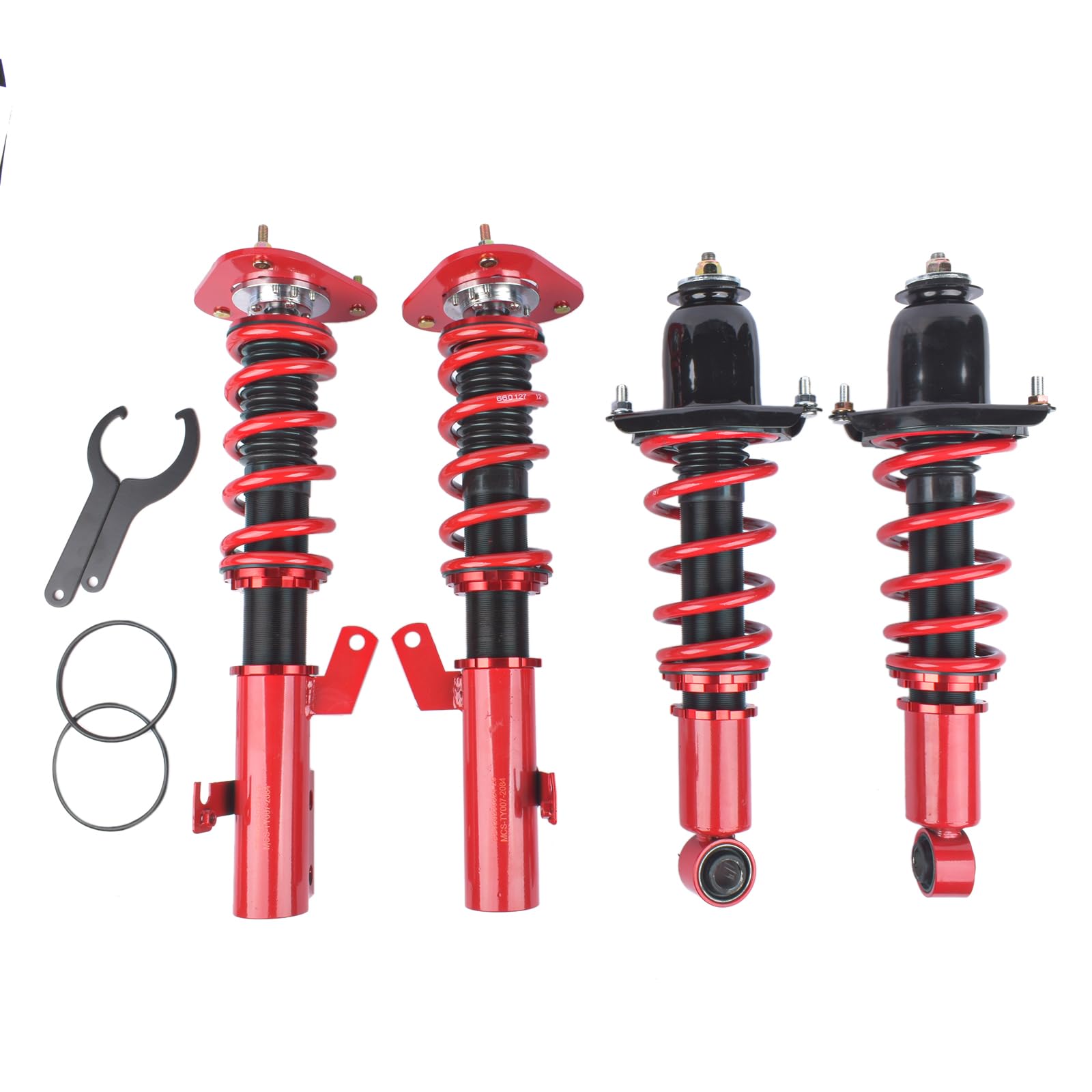 GELUOXI Height Adjustable Coilover Suspension Shock Absorber Lowering Kit Replacement for 2009-2017 Toyota Corolla Matrix Coilovers Springs Struts