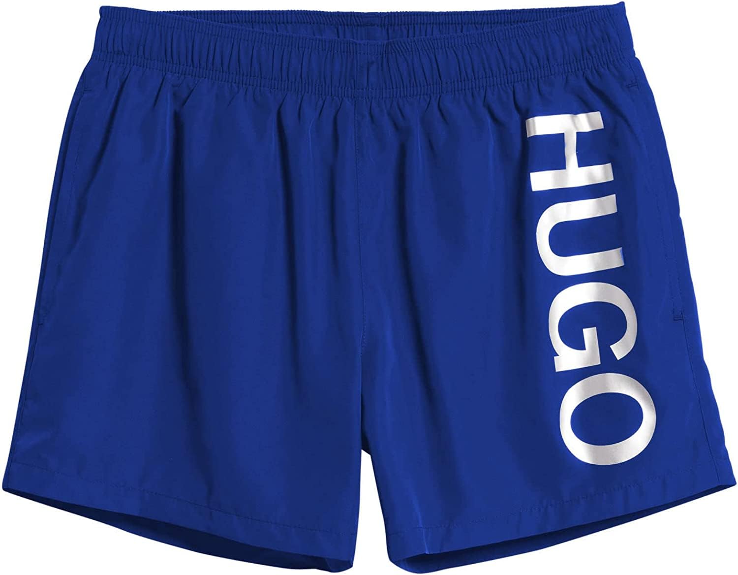 Hugo Boss Men's Royal Blue Abas Silver Logo Swim Shorts (as1, Alpha, x_l, Regular, Regular)