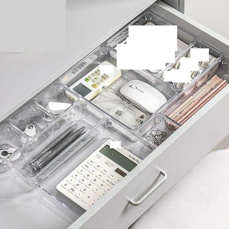 Organizer Armadio Scatole portaoggetti trasparenti for cassetti da scrivania