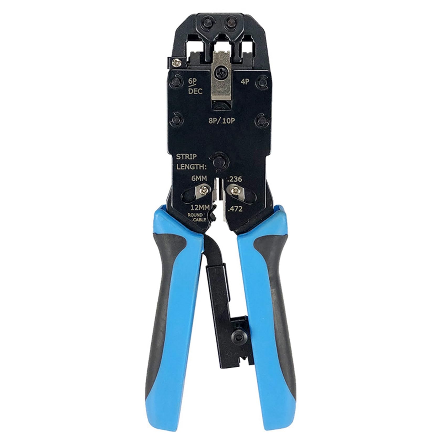3X Pince à Sertir Réseau RJ45 10 P 8 P 6 P 4 P Outils de Sertissage Dénudeur pour RJ45 RJ11 RJ12 RJ50 Connecteur Câble Ethernet