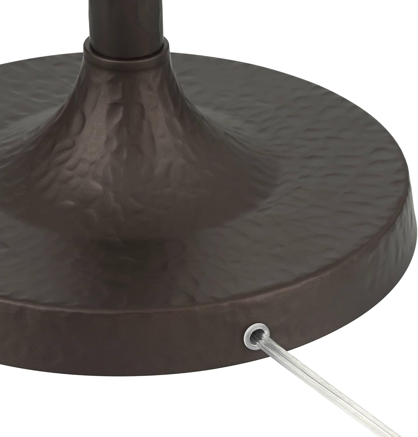 Franklin Iron Works Tucson 71 1/4" H Hammered Bronze Alabaster Glass Torchiere Floor Lamp