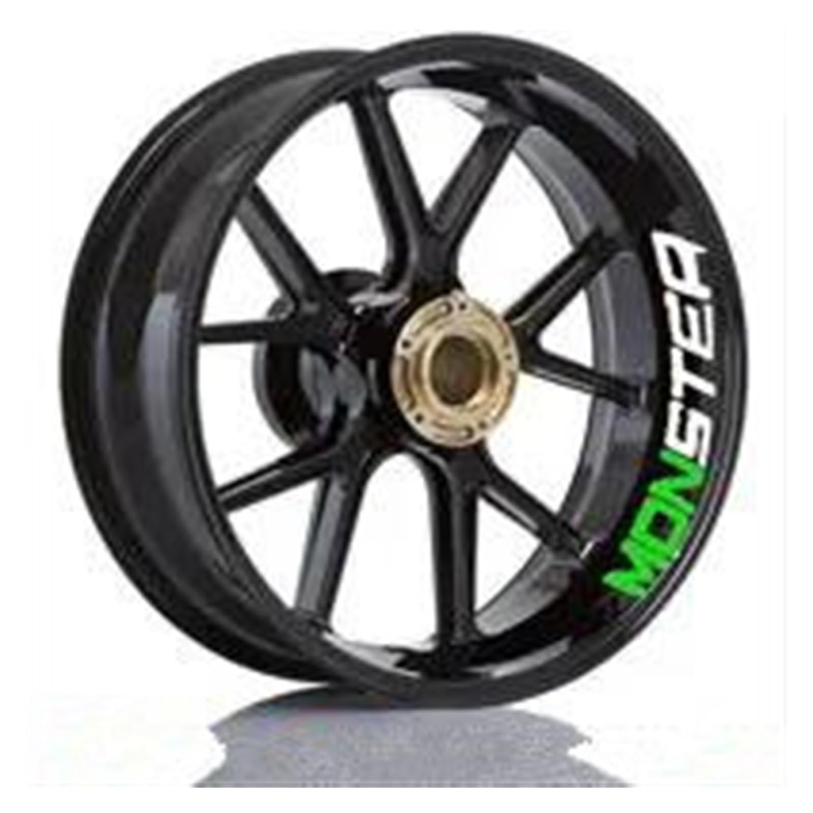 Motorcycle Rim Set Wheel Sticker Reflective Waterproof for Ducati for Monster 695 696 796 1100 1100S 797 821 795(Style 8)