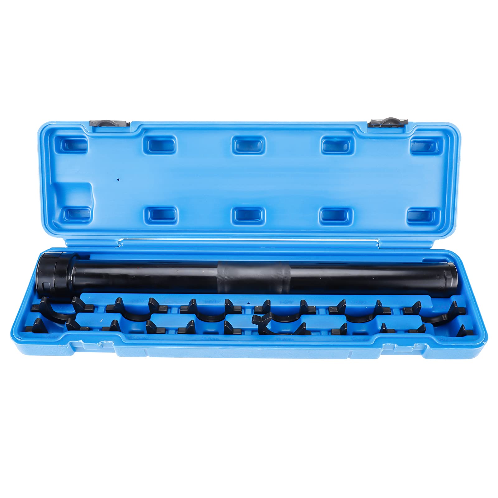 KUNTEC Inner Tie Rod Removal and Installation Tool Kit SAE and Metric Sizes with 12 Crowfoot Adapters