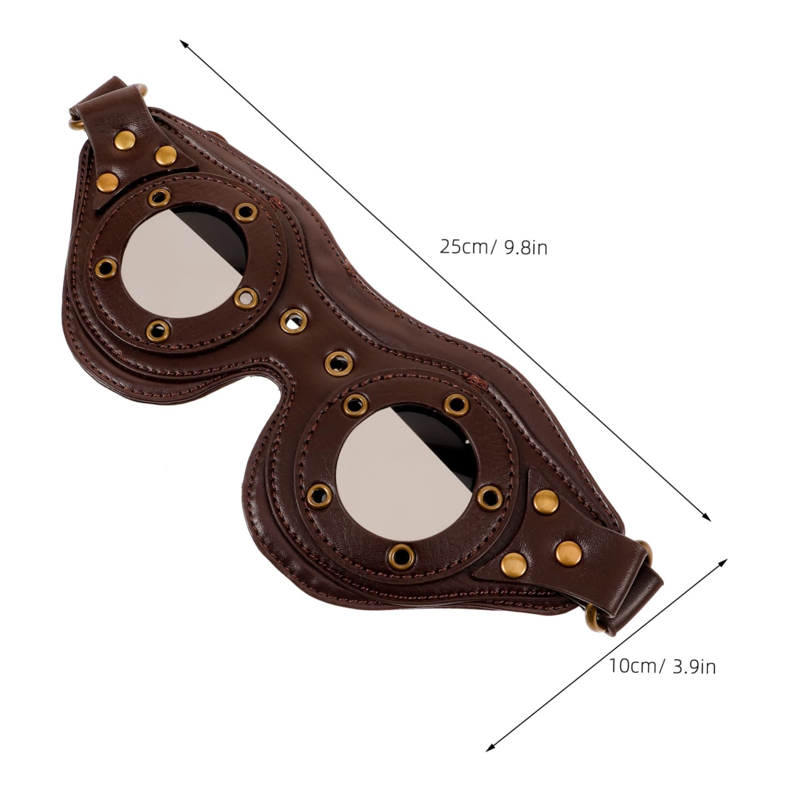Healvian Costume Goggles Steampunk Goggles for Parties Vintage Style Sunglasses