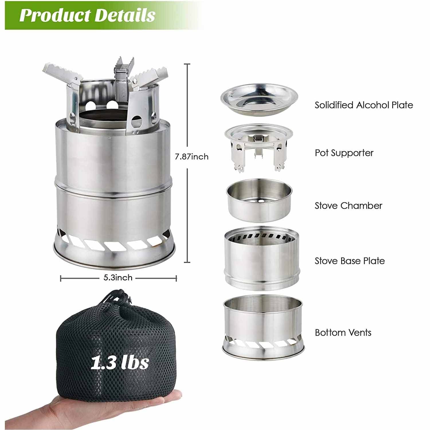 Grille de cuisson pliable - Portable - En acier inoxydable - Accessoire