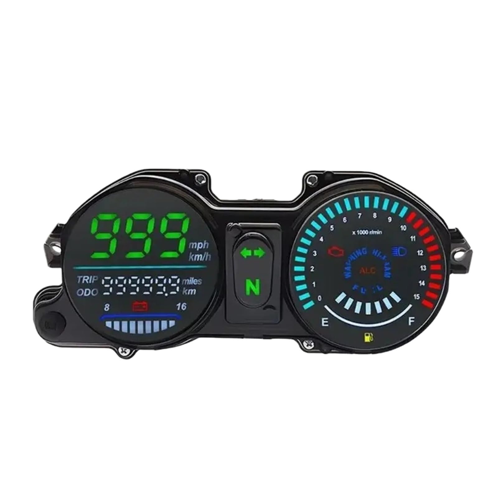 Contachilometri Per Moto Pannello strumenti con display digitale a moto, contachilometri, contagiri, indicatore di marcia, PER 150 ESD