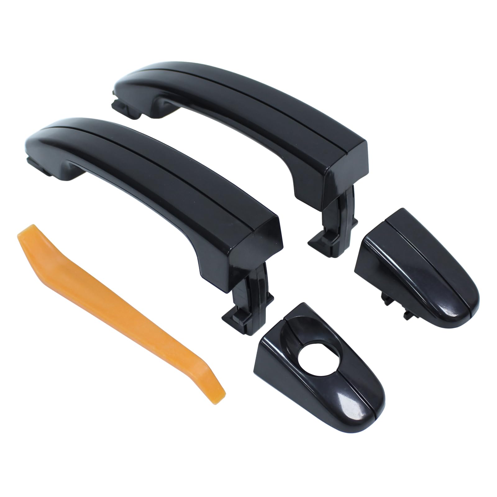 Amazon.com: MOTOKU Pair Front Exterior Door Handles Black for Ford
