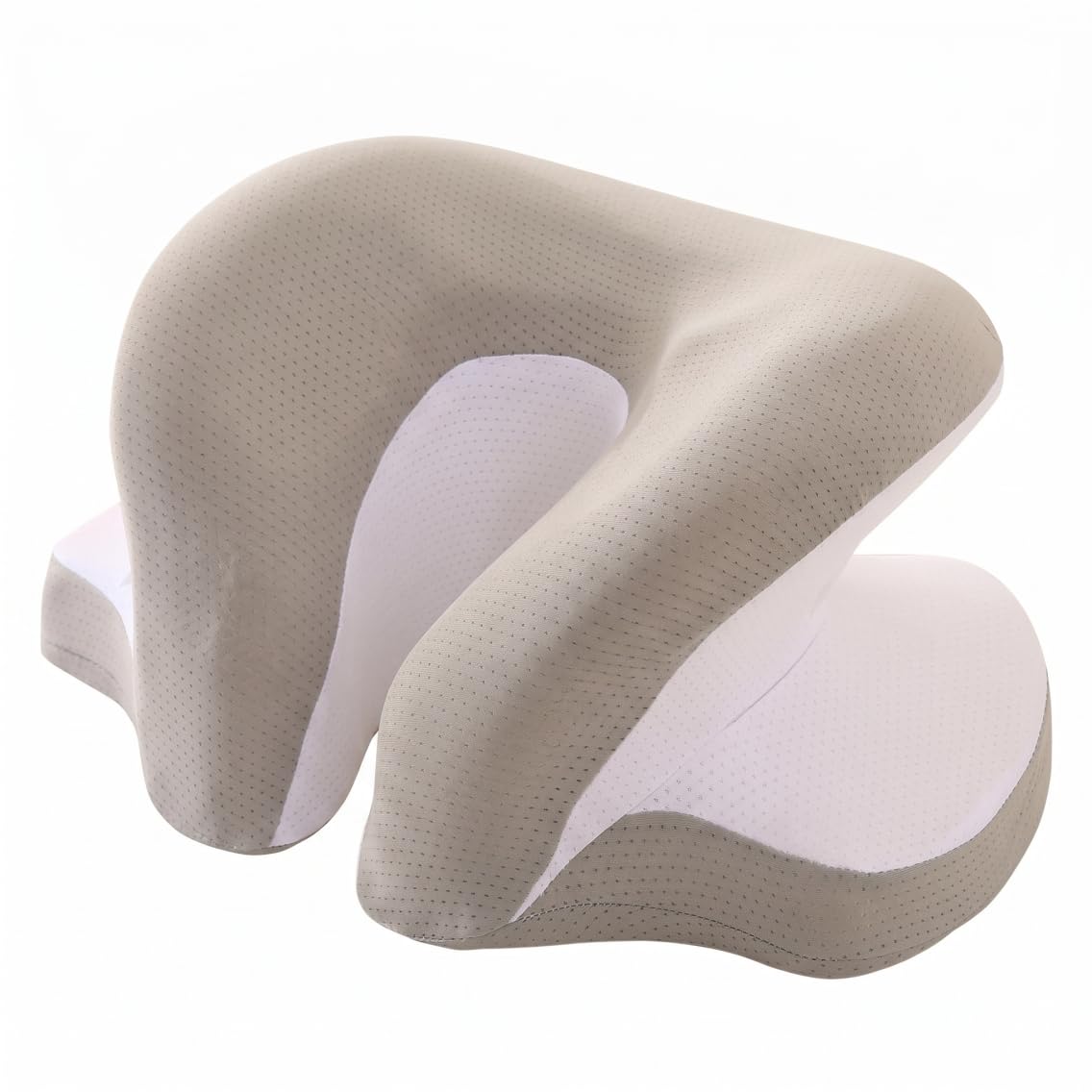 Oreiller de sieste de bureau ergonomique mousse mémoire de forme 3D gris