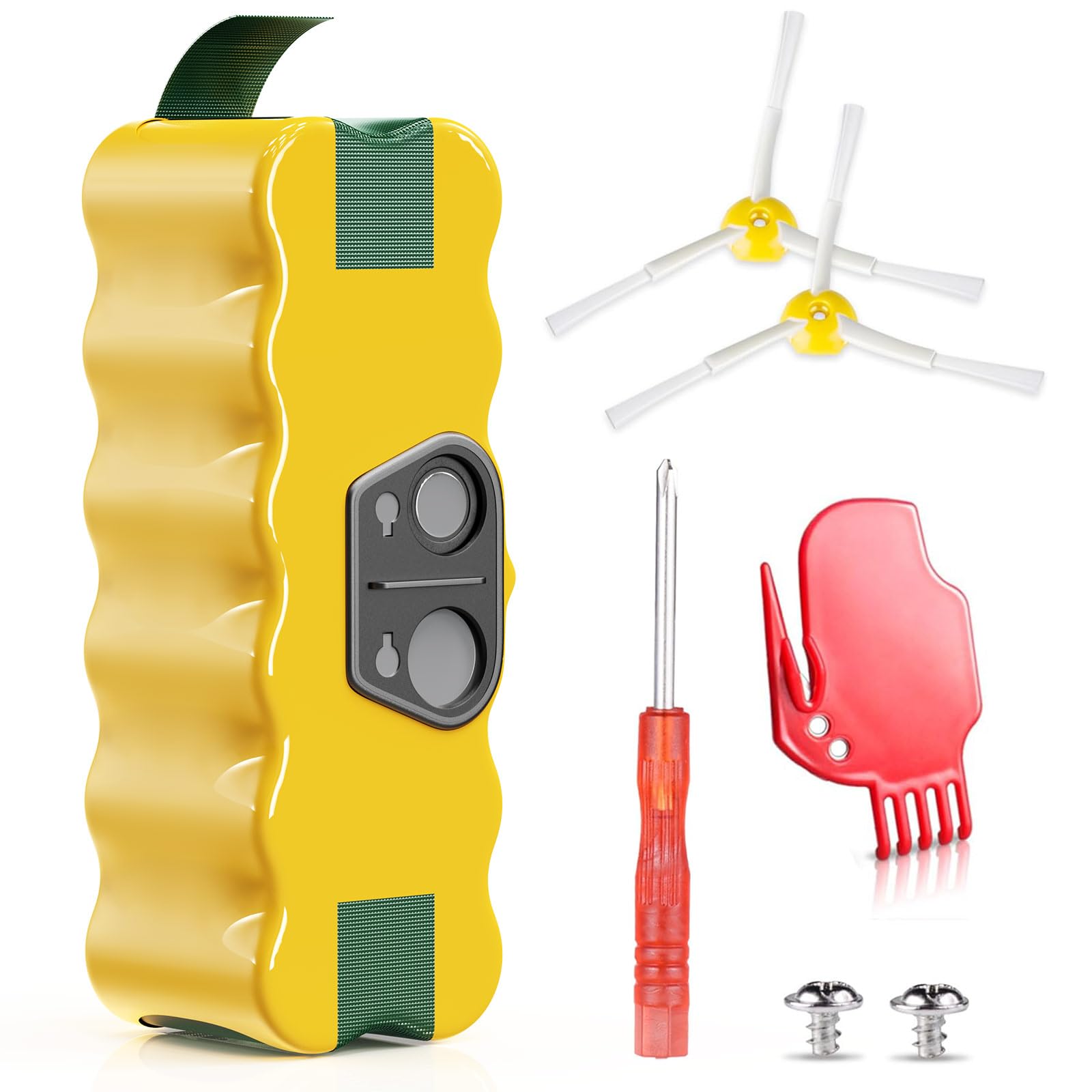 Batterie 14,4V 1800mAh Pour Aspirateur Robot Roomba - Compatible Séries 500, 600, 700, 800 - Recharge Rapide, Légère Et Sécurisée