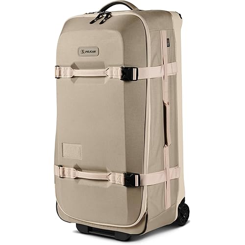 Pelican Aegis Luggage - Check in Duffel Bag with Wheels - 32 Inch Suitcase with Wheels (Sand)