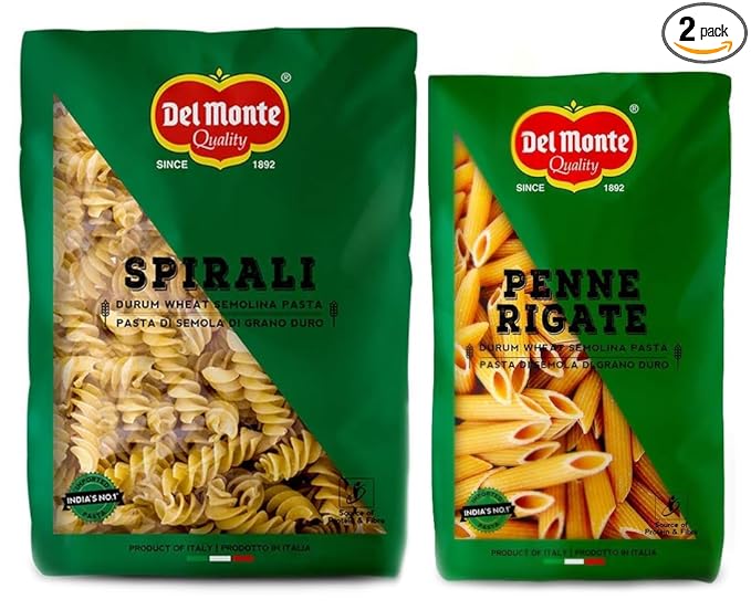 Penne Rigate Pasta (Imported), 500g & Del Monte Spirali Pasta (Imported), 500g