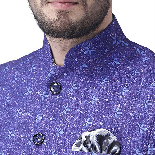 Image of Hangup Mens Blazer Size 36 (D39 5Button Blazer 36P) Blue
