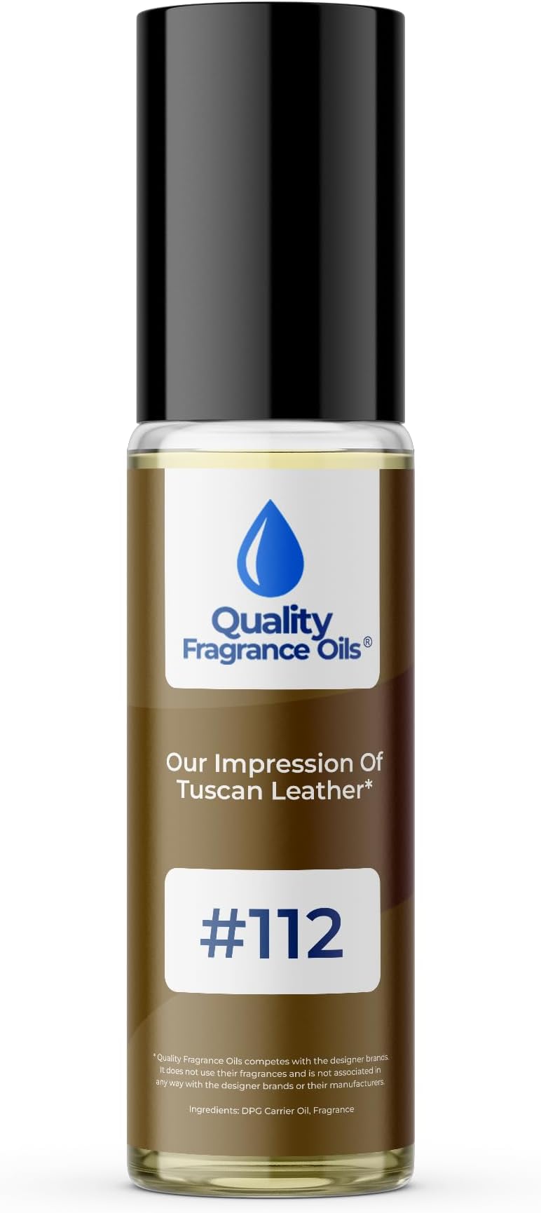 Tuscan Leather Impression #112 | Long-Lasting Perfume Oil, Alcohol-Free, Strong Scent, 10ml Roll-On | Affordable Alternative to Designer Fragrances