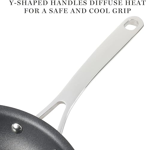 Miniatura 6 de Martha Stewart Juego de 12 utensilios de cocina antiadherentes de aluminio anodizado duro de alta calidad, seguro para inducción, cobre con interior