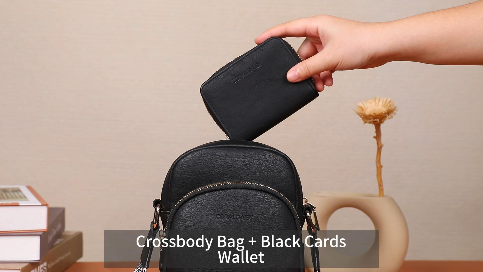 CORALDAISY Small Trendy Crossbody Bag for Women, 2-black : Amazon
